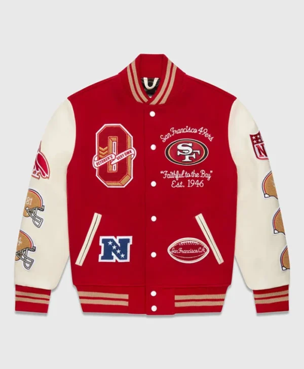 OVO NFL Varsity Jacket Red